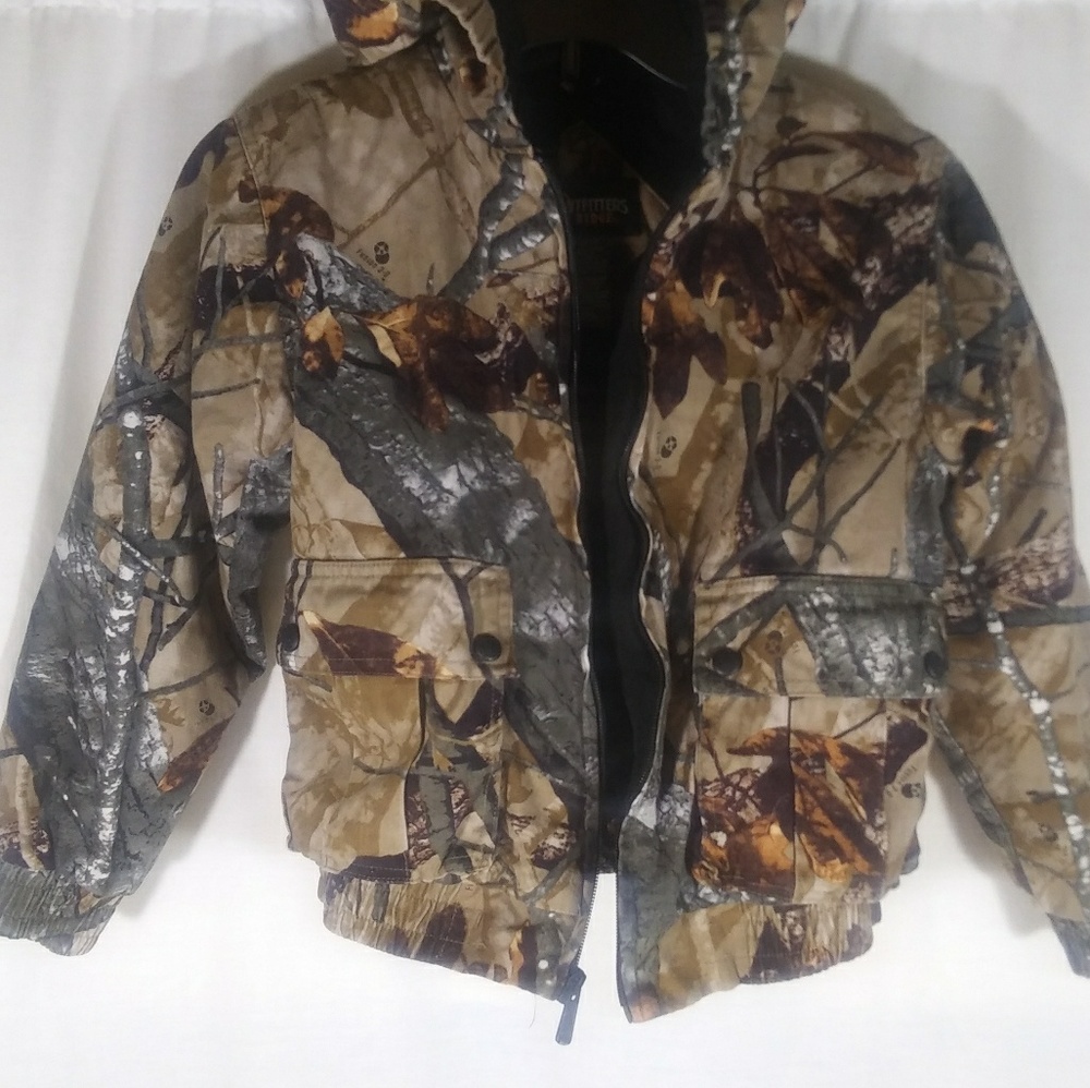 Outfitters Ridge Large Hooded Camouflage Coat